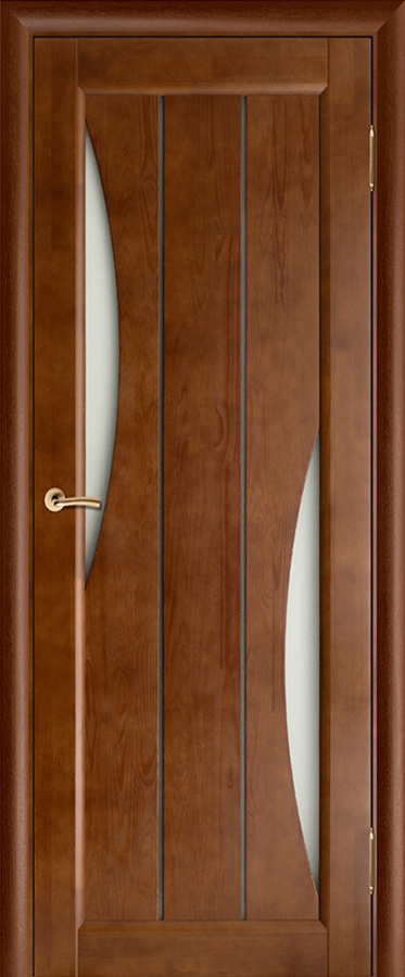 Межкомнатные двери Вега 4 ЧО, темный орех