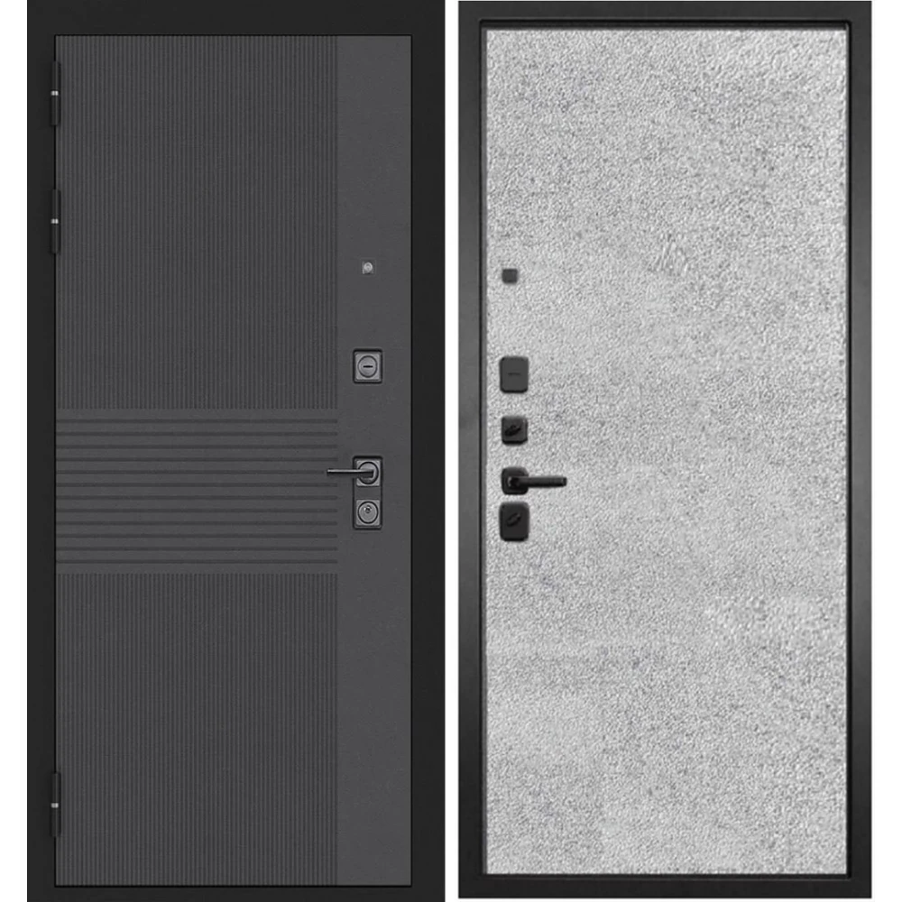 Входные металлические двери Гранж 77-1 Бетон светлый