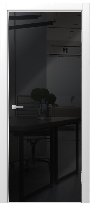 Межкомнатные двери MARK 01 Лакобель черный