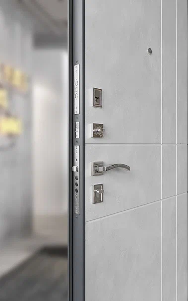 Входные металлические двери Промет Титан Антеро Бетон снежный