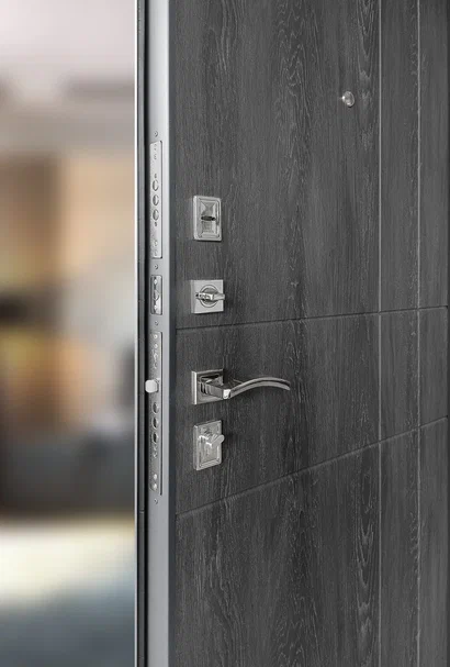 Входные металлические двери Промет Титан Антеро Дуб шале графит