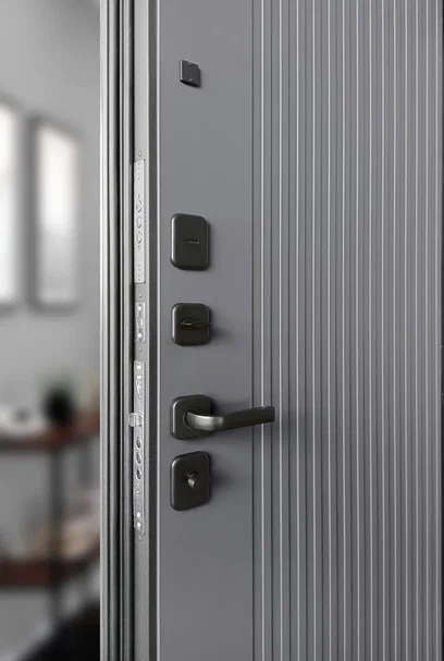 Входные металлические двери Промет Рона Графит нубук