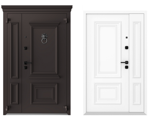 Входные металлические двери Металюкс Boston AG6096 полуторная дверь