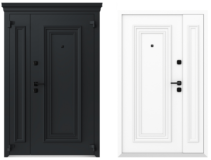 Входные металлические двери Металюкс Boston AG6079 полуторная дверь