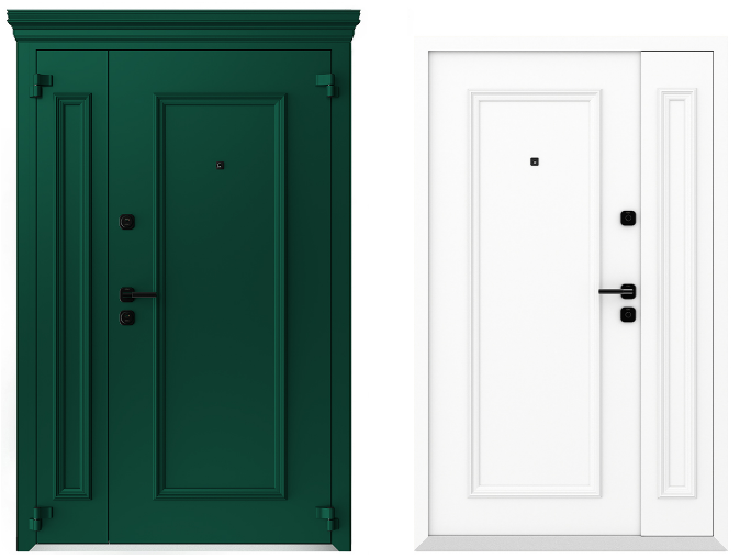 Входные металлические двери Металюкс Boston AG6003 полуторная дверь