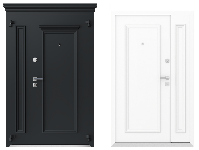 Входные металлические двери Металюкс Boston AG6015 полуторная дверь