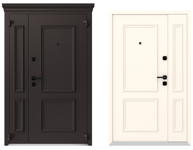 Входные металлические двери Металюкс Boston AG6018 полуторная дверь