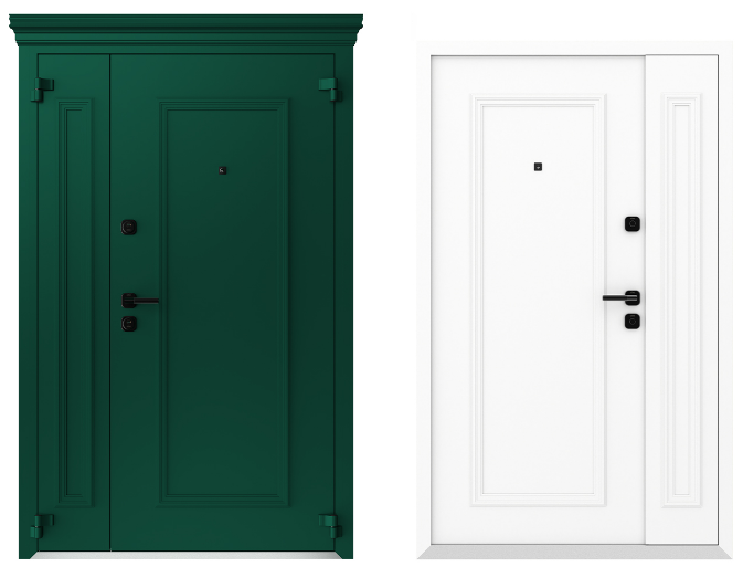 Входные металлические двери Металюкс Boston AG6024 полуторная дверь