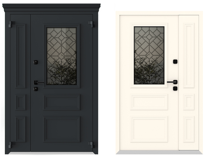 Входные металлические двери Металюкс Boston AG6002 полуторная дверь