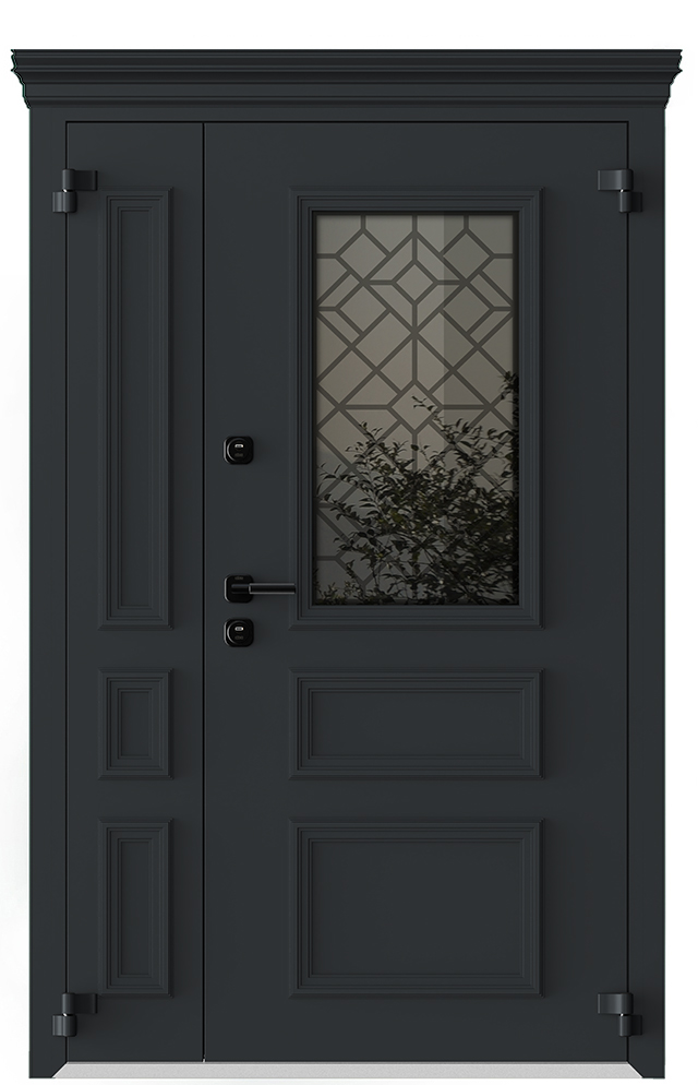 Входные металлические двери Металюкс Boston AG6002 полуторная дверь