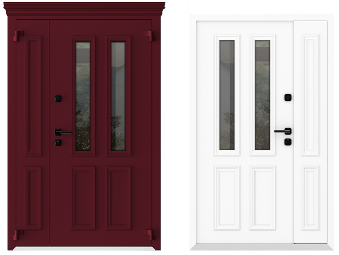 Входные металлические двери Металюкс Boston AG6021 полуторная дверь