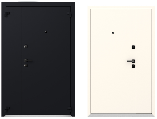 Входные металлические двери Металюкс Boston AG6057 полуторная дверь