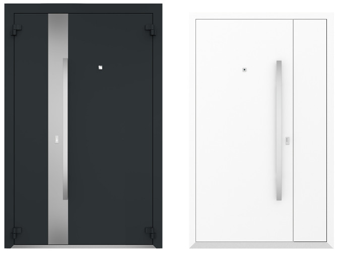 Входные металлические двери Металюкс Boston AG6066 полуторная дверь