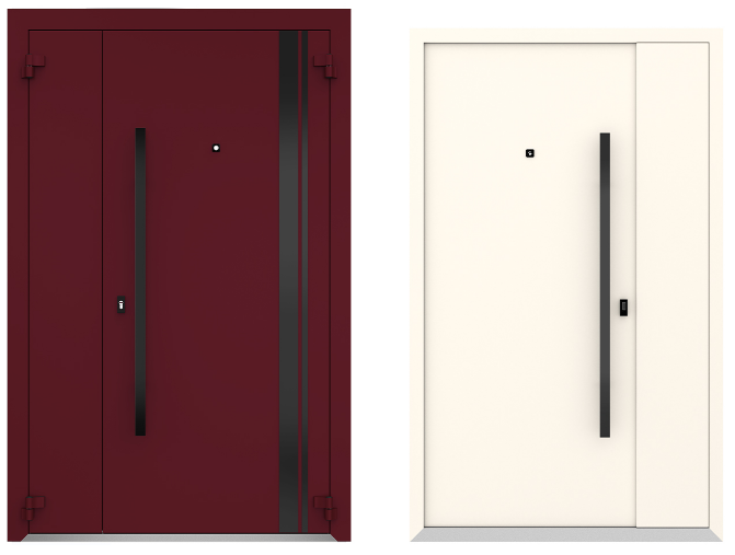 Входные металлические двери Металюкс Boston AG6067 полуторная дверь