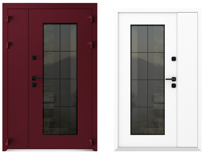 Входные металлические двери Металюкс Boston AG6041 полуторная дверь