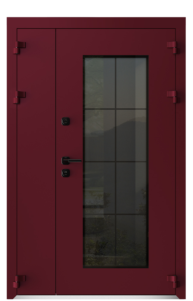 Входные металлические двери Металюкс Boston AG6041 полуторная дверь