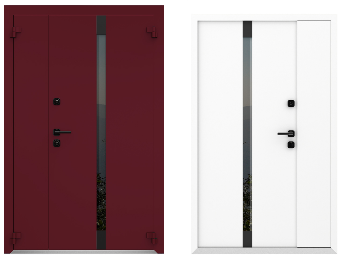 Входные металлические двери Металюкс Boston AG6050 полуторная дверь