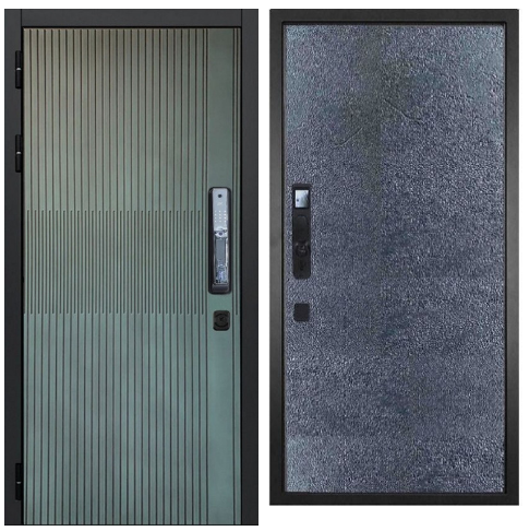 Входные металлические двери Бриони смарт 77-1 Бетон темный