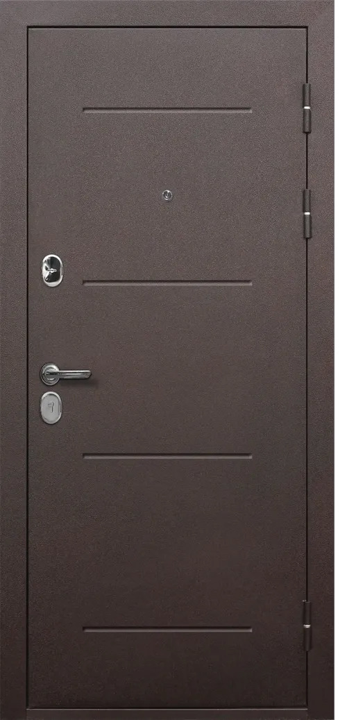 Входные металлические двери Толстяк Медный антик Венге
