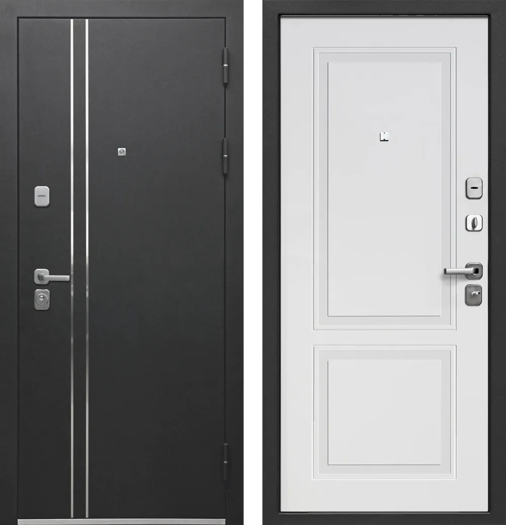 Входные металлические двери Luxor Букле черный