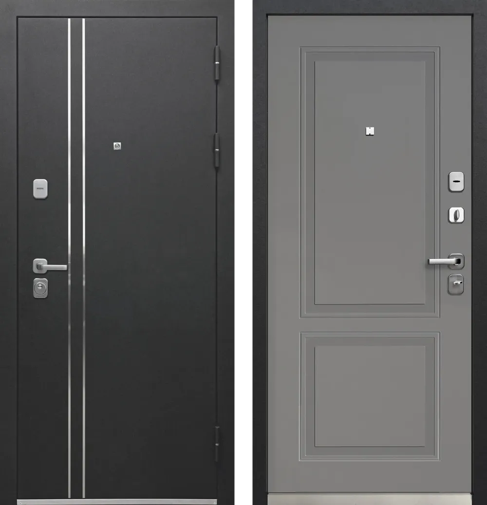 Входные металлические двери Luxor Букле черный