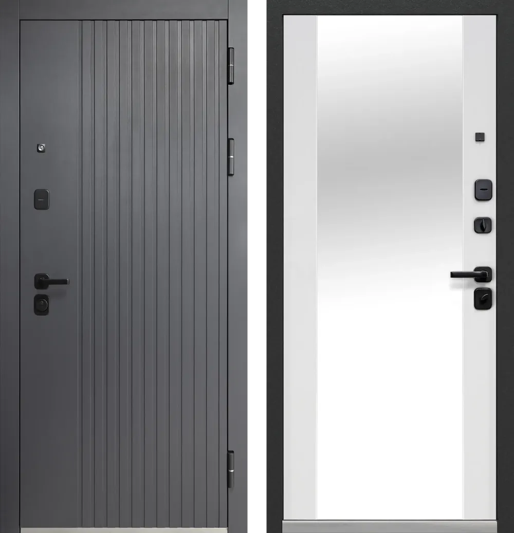 Входные металлические двери Luxor Вертикаль Зеркало