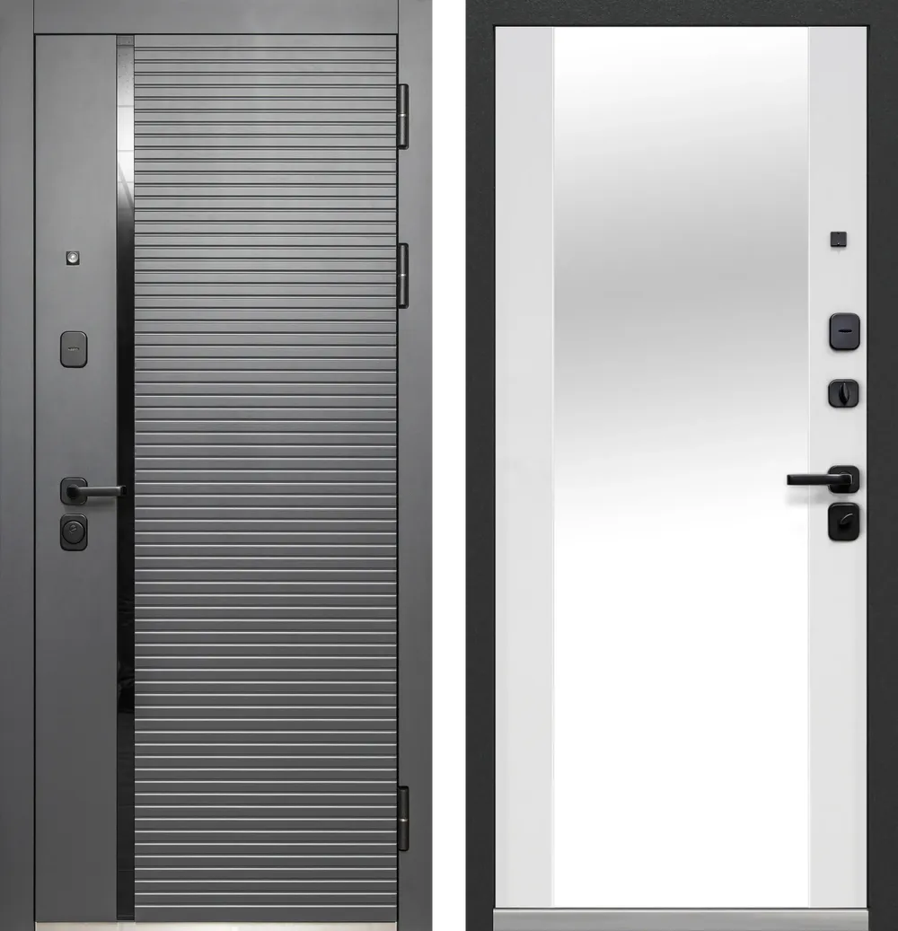 Входные металлические двери Luxor Горизонталь Зеркало