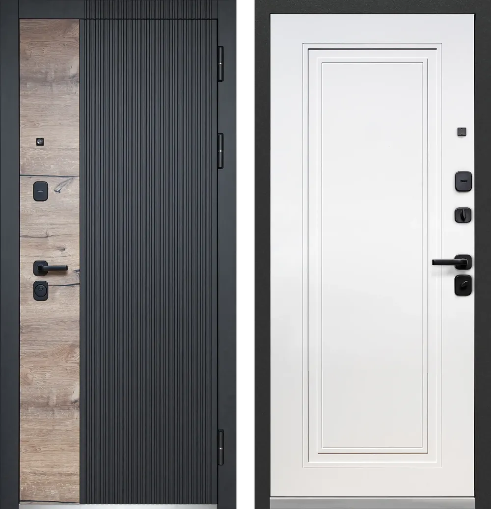 Входные металлические двери Luxor Дуб Вертикаль Нео