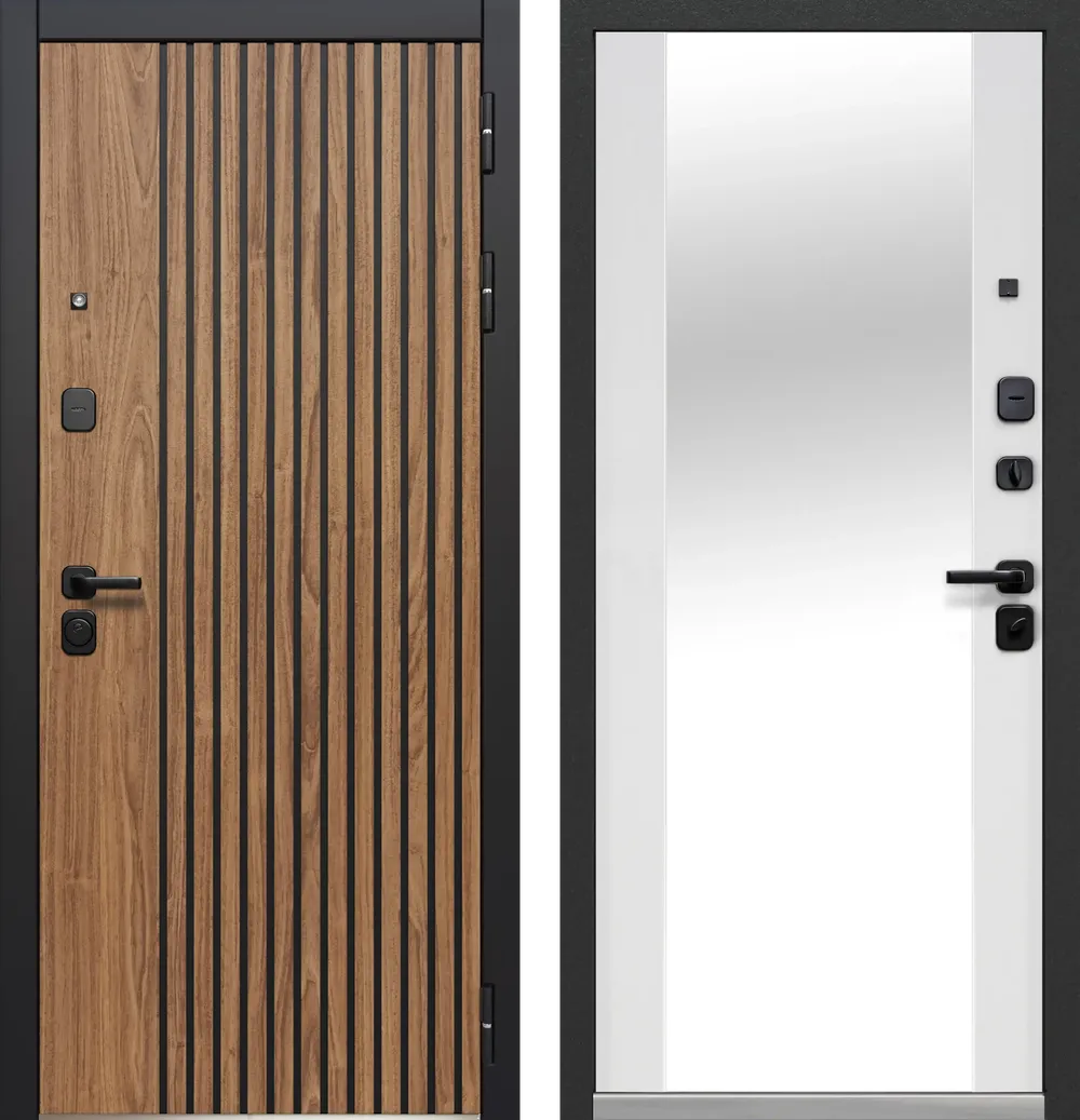 Входные металлические двери Luxor Рейка Зеркало